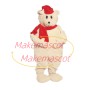 Warm Christmas Bear Mascot Costume for Family Gathering