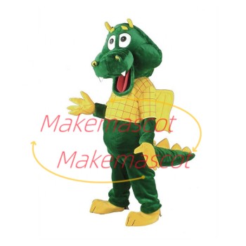 Innovative Crocodile With Wings Mascot Costume Innovative Crocodile With Wings Mascot Costume