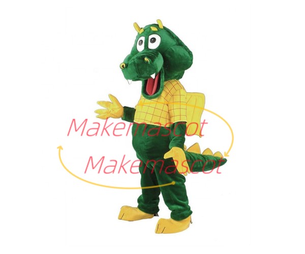 Innovative Crocodile With Wings Mascot Costume