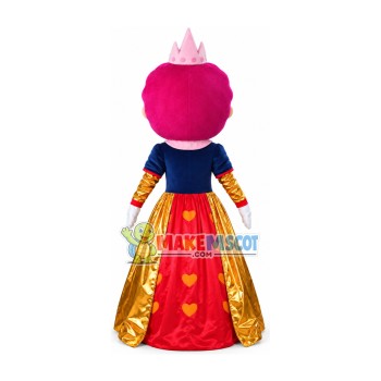 Vicious Queen Mascot Adult Cartoon Costume