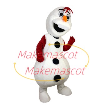 Passionate Christmas Snowman Olaf Mascot Costume Passionate Christmas Snowman Olaf Mascot Costume