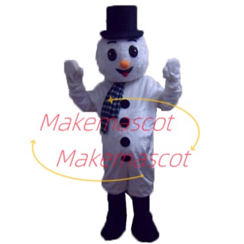 Kind Christmas Snowman Mascot Soft Costume Kind Christmas Snowman Mascot Soft Costume