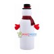 Warm Christmas Snowman With Long Body Mascot Costume Warm Christmas Snowman With Long Body Mascot Costume