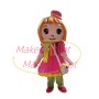 Little Kindergarten Girl With Shoulder Bag Mascot Costume