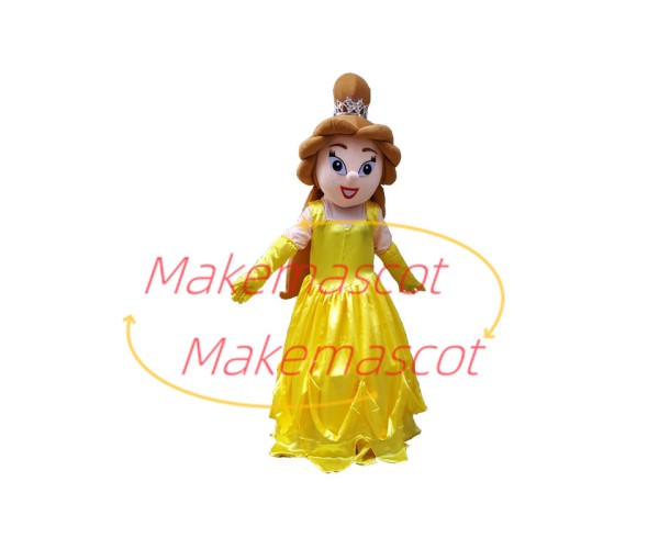 Brave Princess Belle Mascot Cartoon Costume Brave Princess Belle Mascot Cartoon Costume