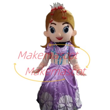 Sofia the First Mascot Fashion Cartoon Costume Sofia the First Mascot Fashion Cartoon Costume