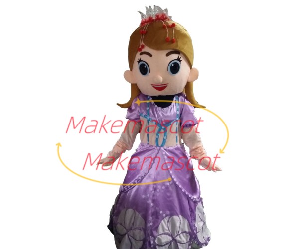 Sofia the First Mascot Fashion Cartoon Costume Sofia the First Mascot Fashion Cartoon Costume
