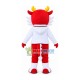 Festive Red Chinese Dragon Mascot Costume Festive Red Chinese Dragon Mascot Costume
