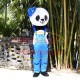 Mignon Panda Couple In Nature Mascot Costume Mignon Panda Couple In Nature Mascot Costume