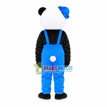Mignon Panda Couple In Nature Mascot Costume Mignon Panda Couple In Nature Mascot Costume