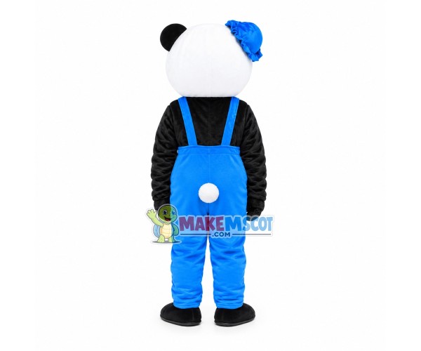 Mignon Panda Couple In Nature Mascot Costume Mignon Panda Couple In Nature Mascot Costume