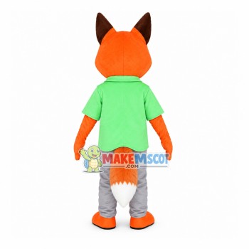Nick Fox of The Zoo City Mascot Cartoon Costume Nick Fox of The Zoo City Mascot Cartoon Costume