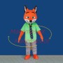 Nick Fox of The Zoo City Mascot Cartoon Costume