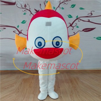 Adult Funny Red-lipped Sea Fish Mascot Costume Adult Funny Red-lipped Sea Fish Mascot Costume