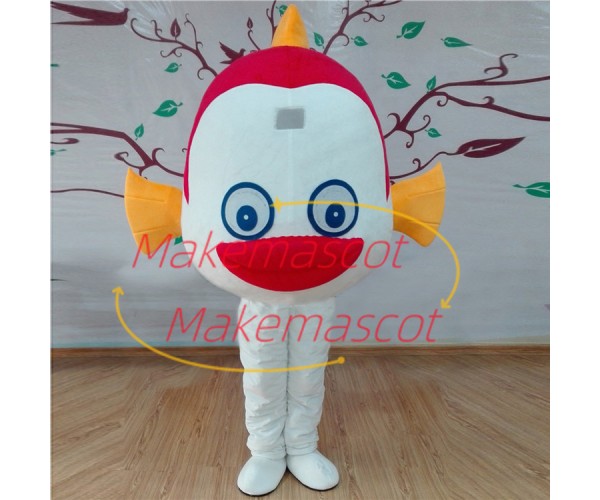 Adult Funny Red-lipped Sea Fish Mascot Costume