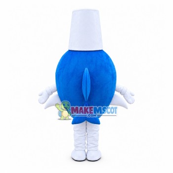 Happy Dolphin With Top Hat Mascot Costume