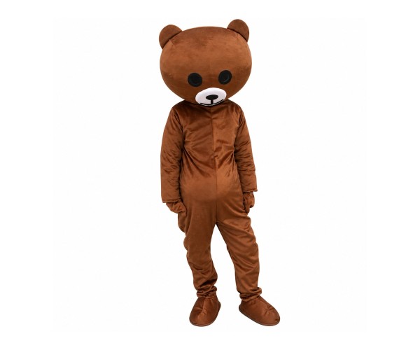 Depressed The Brown Bear Mascot Cartoon Costume Depressed The Brown Bear Mascot Cartoon Costume