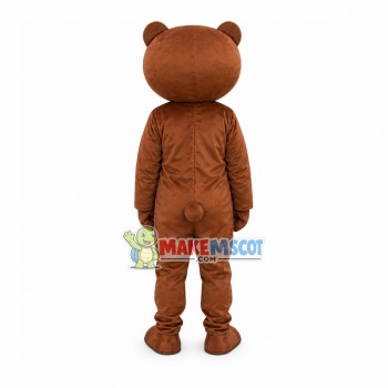 Depressed The Brown Bear Mascot Cartoon Costume