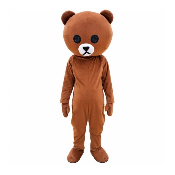 Depressed The Brown Bear Mascot Cartoon Costume Depressed The Brown Bear Mascot Cartoon Costume