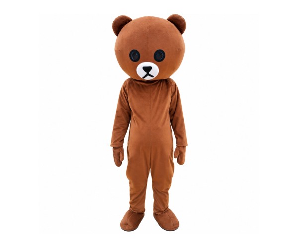 Depressed The Brown Bear Mascot Cartoon Costume Depressed The Brown Bear Mascot Cartoon Costume