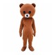 Depressed The Brown Bear Mascot Cartoon Costume Depressed The Brown Bear Mascot Cartoon Costume