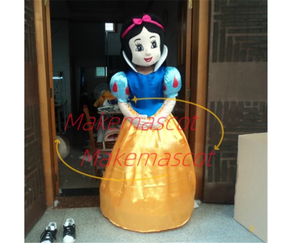 The Kindhearted Princess Snow White Mascot Costume The Kindhearted Princess Snow White Mascot Costume