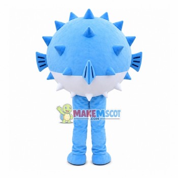 Adorable Cartoon Bulging Pufferfish Mascot Costume Adorable Cartoon Bulging Pufferfish Mascot Costume