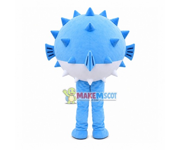 Adorable Cartoon Bulging Pufferfish Mascot Costume Adorable Cartoon Bulging Pufferfish Mascot Costume