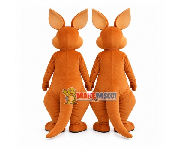 Harmonious Kangaroo Twins Mascot Costume Harmonious Kangaroo Twins Mascot Costume