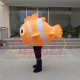 Orange Striped Clownfish Mascot Costume Orange Striped Clownfish Mascot Costume