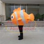 Orange Striped Clownfish Mascot Costume