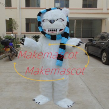 Horrible Long-haired Violent Bear Mascot Costume