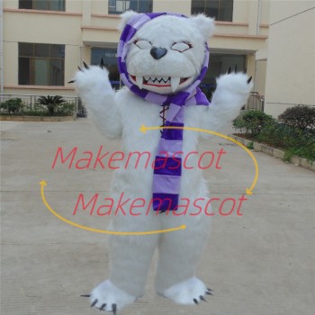 Horrible Long-haired Violent Bear Mascot Costume Horrible Long-haired Violent Bear Mascot Costume