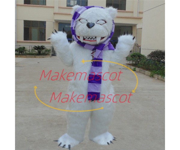 Horrible Long-haired Violent Bear Mascot Costume Horrible Long-haired Violent Bear Mascot Costume