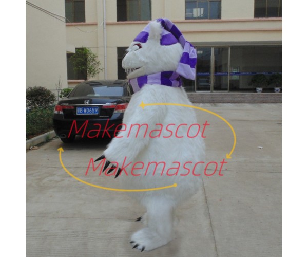 Horrible Long-haired Violent Bear Mascot Costume Horrible Long-haired Violent Bear Mascot Costume