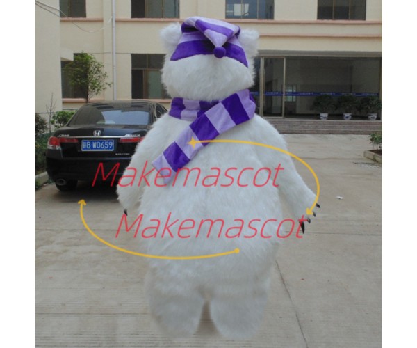 Horrible Long-haired Violent Bear Mascot Costume Horrible Long-haired Violent Bear Mascot Costume