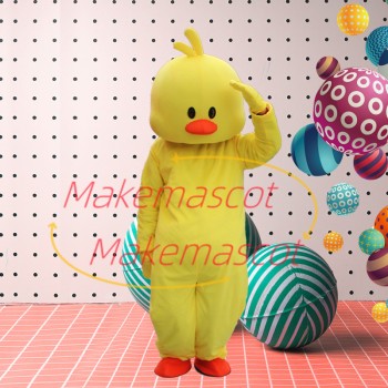 Colored Little Duck Mascot Fashion Cartoon Costume Colored Little Duck Mascot Fashion Cartoon Costume