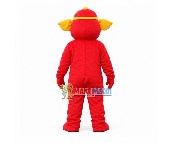 Overjoyed Bright Cartoon Pig Mascot Costume Overjoyed Bright Cartoon Pig Mascot Costume