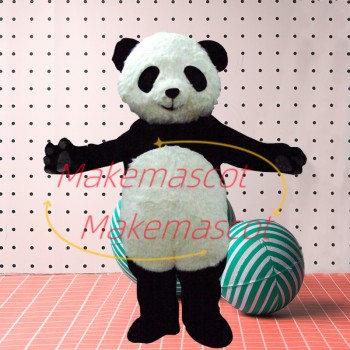 Soft Short Plush Cozy Panda Mascot Costume