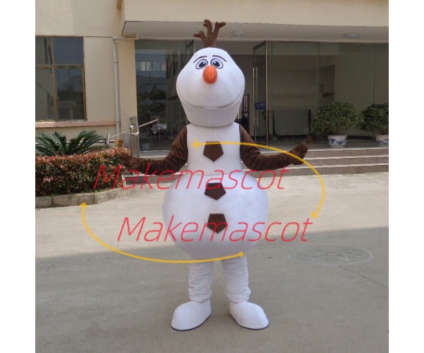 The Optimistic Snowman Olaf Mascot Costume The Optimistic Snowman Olaf Mascot Costume