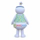 Brilliant Snowman With Flower Vest Mascot Costume Brilliant Snowman With Flower Vest Mascot Costume
