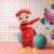 Optimistic Red GG Bond Mascot Cartoon Costume