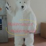 Soft Plush Polar Bear Mascot Adult Costume