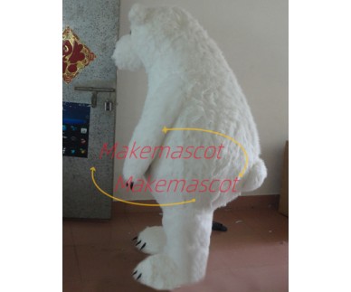 Soft Plush Polar Bear Mascot Adult Costume Soft Plush Polar Bear Mascot Adult Costume