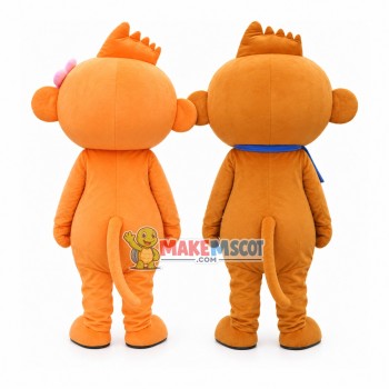 Lovable Cartoon YoCi Monkey Mascot Costume Lovable Cartoon YoCi Monkey Mascot Costume