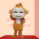 Lovable Cartoon YoCi Monkey Mascot Costume Lovable Cartoon YoCi Monkey Mascot Costume