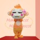 Lovable Cartoon YoCi Monkey Mascot Costume Lovable Cartoon YoCi Monkey Mascot Costume