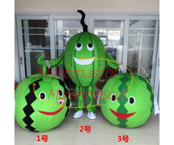Different Version of Cartoon Watermelon Mascot Costume Different Version of Cartoon Watermelon Mascot Costume