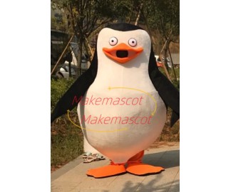 The Penguin Skipper of Madagascar Mascot Costume The Penguin Skipper of Madagascar Mascot Costume