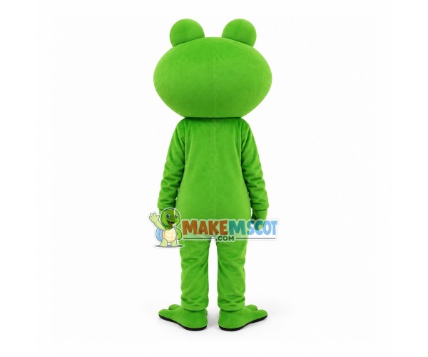 Funny Frog With Eyes Showing Love Mascot Costume Funny Frog With Eyes Showing Love Mascot Costume